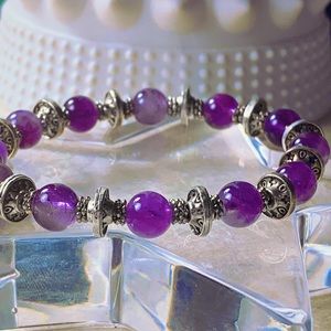 Amethyst handmade astrological bracelet